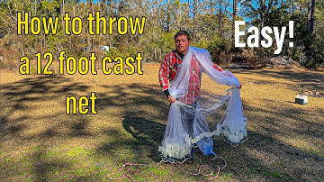 How to Throw a 12 Foot Cast Net - Easiest Method on YouTube!
