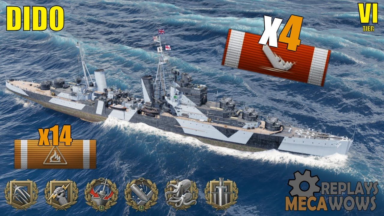 Dido Asia server damage record (as of time of upload) | World of Warships Gameplay