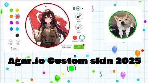 AGAR.IO CUSTOM SKIN AND MAKING IT FROM COMPUTER NEW METHOD 2025