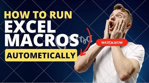 How To Run Excel Macro Without Opening Excel By Using VB-Script