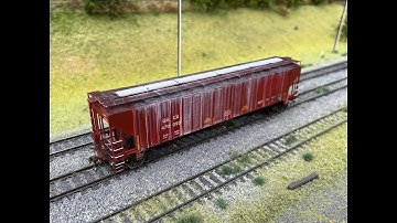 **Tangent GACX exBNSF 4750 Covered Hopper Weathering!**