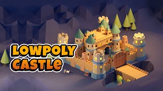 Lowpoly Castle in Blender