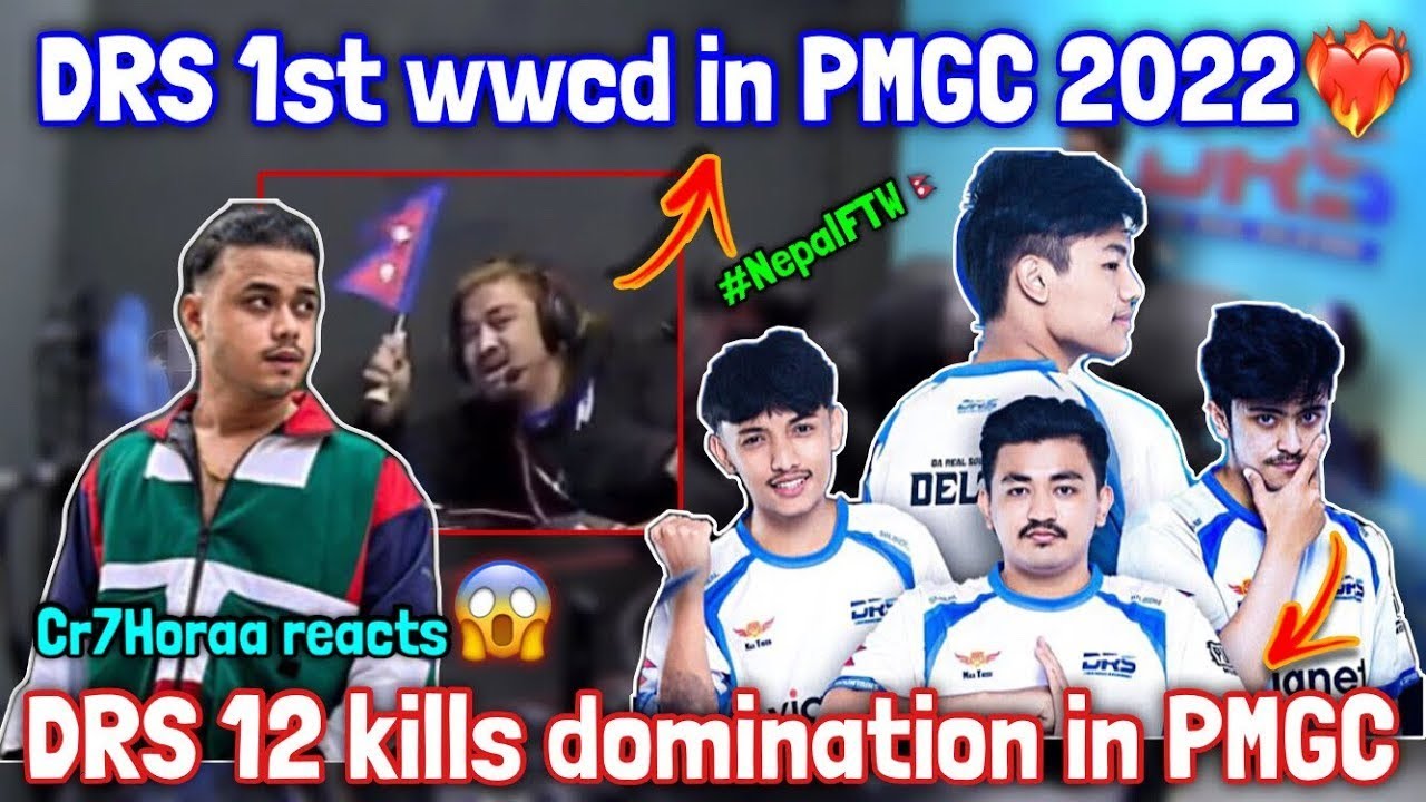 DRS first chicken dinner in pmgc2022🔥🔥@Cr7 horaa reaction 🔥