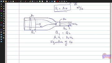 Properties of Matter -- Equation of continuity & Bernoulli