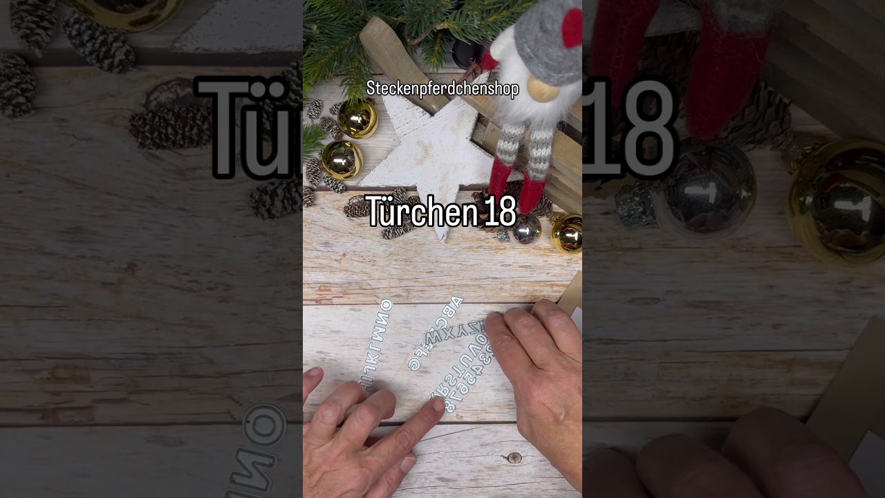 18 #adventskalender #stanzen #stempeln #kartengestaltung #steckenpferdchen  #einfachstempeln