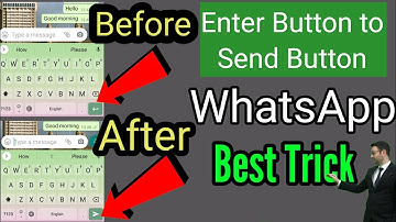 Enter Button to Send Button in WhatsApp | WhatsApp all Tricks 2021 | By My Update 1M