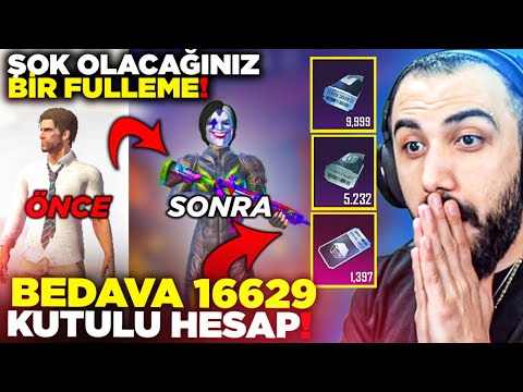 16629 BEDAVA PARÇA!! 😮 OYUN BAŞINDAN BERİ KUTU BİRİKTİREN BİR HESAP!! ŞOK OLACAKSINIZ | PUBG MOBILE