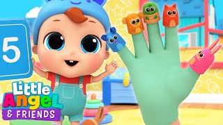 Finger Family Animals Song | Little Angel And Friends Kid Songs