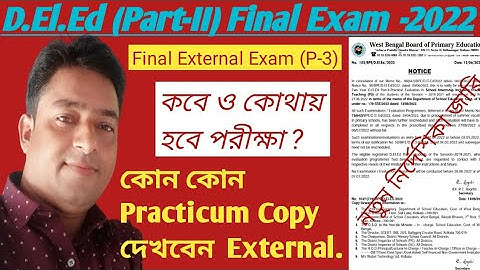 D.EL.ED (Part-II) Final Teaching External Exam (2019-2021)