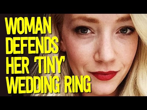 Woman Defends Her 'TINY' Wedding Ring in POWERWedding servicesL Facebook Rant