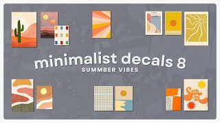 40 Minimalist Aesthetic Decals Codes Summer Boho Vibes Bloxburg , Berry Avenue