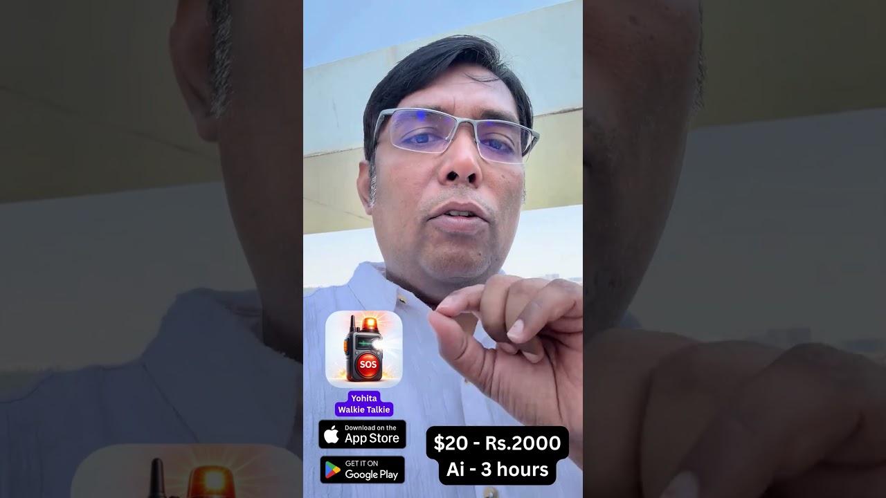 App development using AI - $20 - 3 hours -Yohita Walkie Talkie