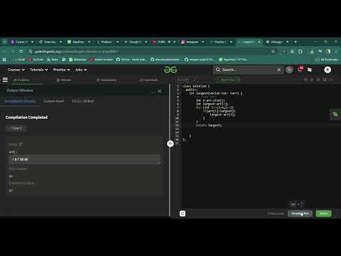 Find the Largest Element in an Array🔍 | C++ DSA Problem Explained | GFG