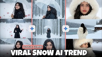 Instagram Trending Ai Snowfall Photo Editing Prompts | 3 Layer Google Gemini Photo Editing Tutorial