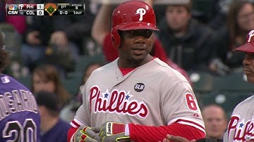 PHI@COL: Howard rips an RBI single to right field