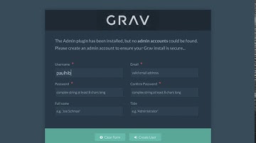Grav CMS Full Install (~1 min)
