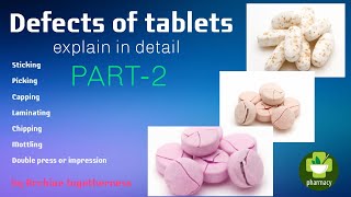 Tablet coating defects explain in simple language in hindi PART-1.