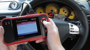 Launch CRP123 Diagnose & Reset Porsche 911 997 Airbag Warning Light Code 8004