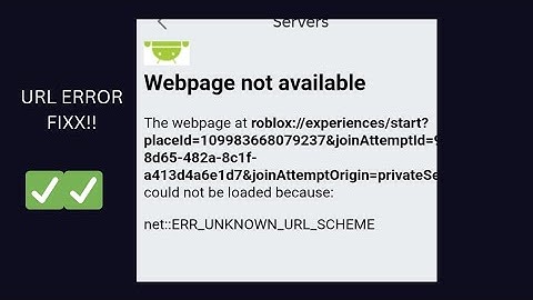 Roblox  Url Error/Webpage not available  Error Fix!! 