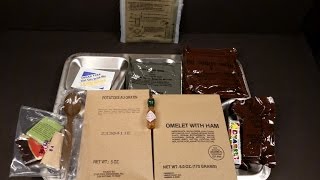 1993 Frozen For 15-20 Years US MRE Omelet & Ham Military Ration Review Preserved Food √