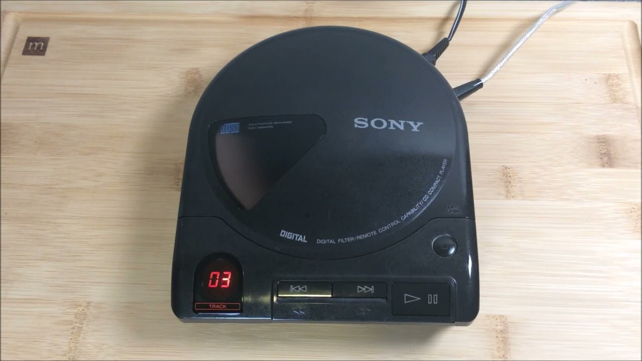 SONY DISCMAN D-160 ACアダプター付き 動作品 Sony Discman D-160 (1988) - Sound Test - YouTube