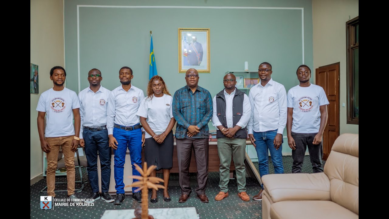 Le Maire de Kolwezi accueille les Jeunes Défenseurs de la chefferie des Bayeke