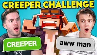 Teens React To Creeper Aw Man Discord Game (Ft. CaptainSparklez) screenshot 4