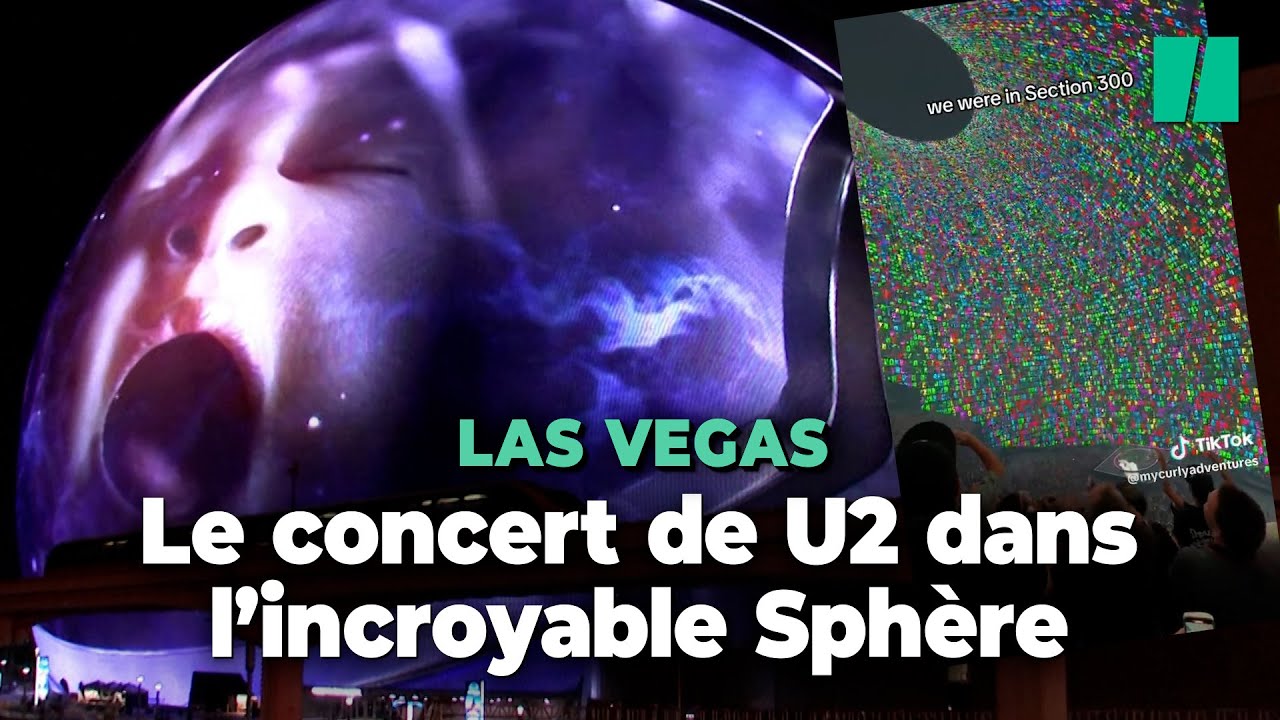 À Las Vegas, U2 inaugure la Sphere, une salle de concert immersive entièrement constituée d’écrans