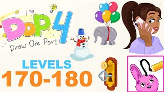 DOP 4: Draw One Part Gameplay Level 170 to 180 Answer! Update