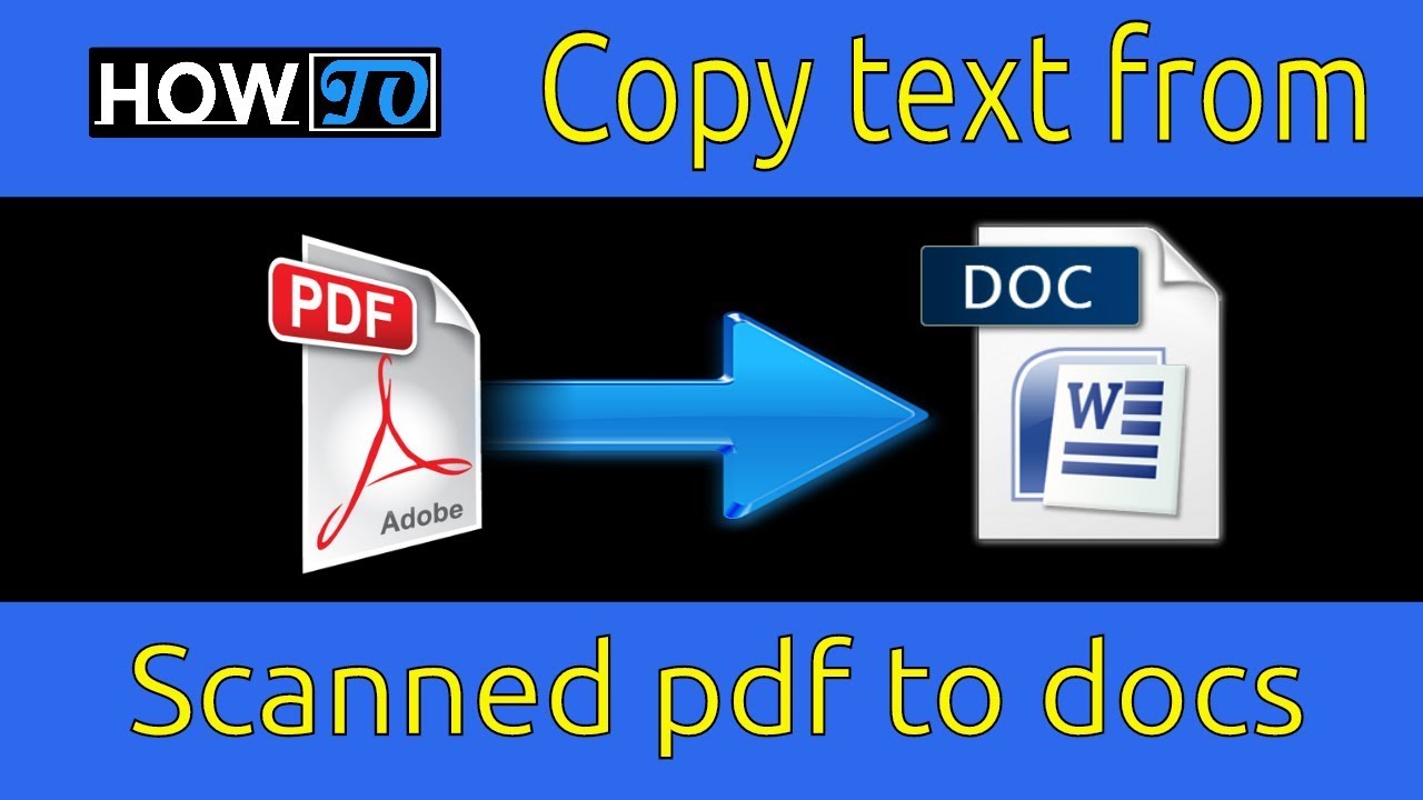 scanned pdf to text online
