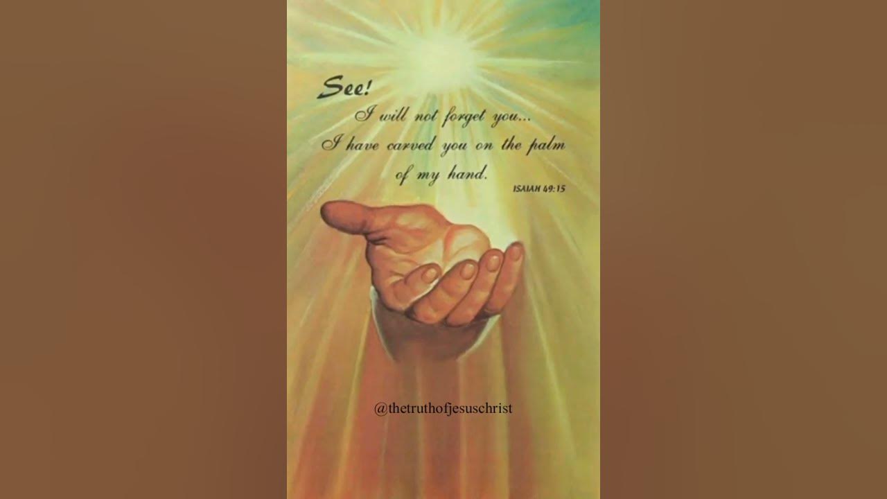 Isaiah 49:15-16 #shorts #youtubeshorts #christianshorts #jesus