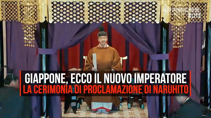Giappone, ecco il nuovo imperatore: la cerimonia di proclamazione di Naruhito