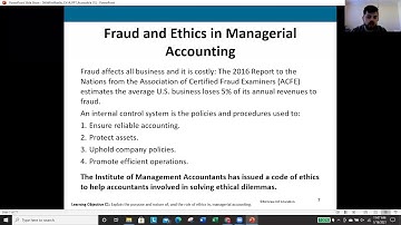 Chapter 14 Lecture Video: Managerial Accounting Concepts & Principles
