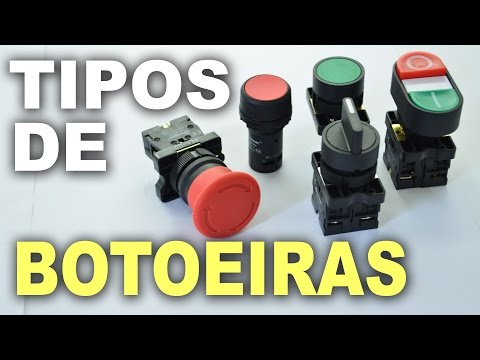 Vídeo: Interruptores de botão com e sem travamento