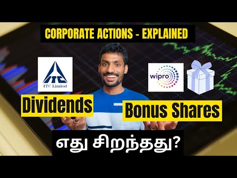 Dividends & Bonus Share Issue Explained in Detail - தமிழ் | CORPORATE ACTIONS - PART 1