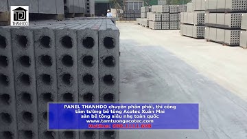 Kho chứa tấm tường bê tông Acotec Xuân mai