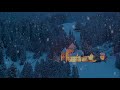 Sounds Of Fireplace While Snowing 4K