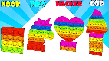 NOOB vs PRO vs HACKER vs GOD - Fidget Rush