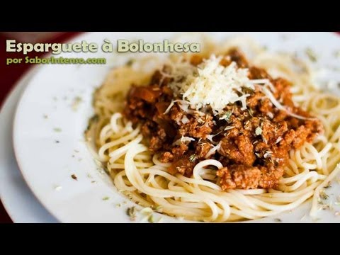 Vídeo: Massa à Bolonhesa: Receitas