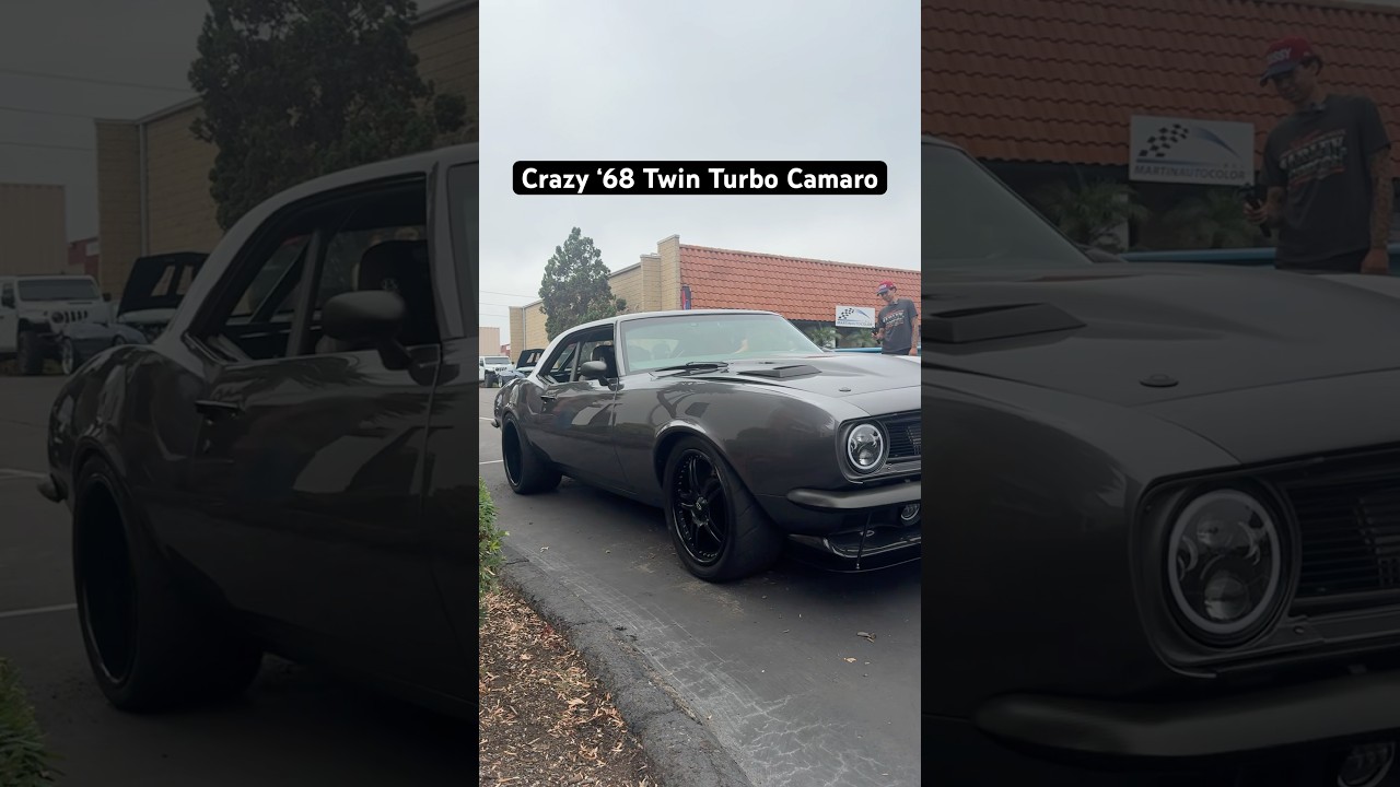 Twin Turbo-charged 1968 Camaro RestoMod😍 Spotted Cars & Coffee