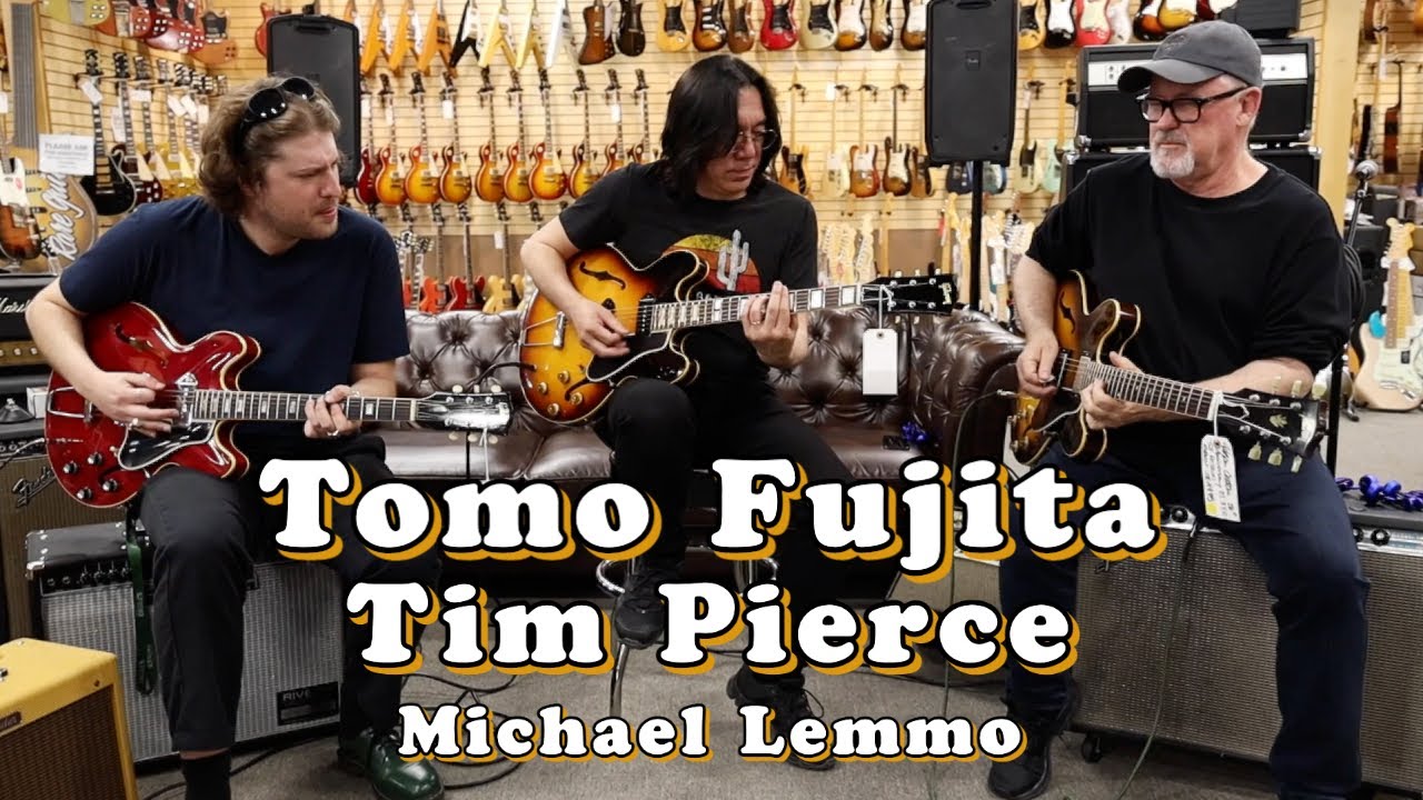 Tomo Fujita with Tim Pierce & Michael Lemmo Tomo Fujita with Tim Pierce & Michael Lemmo