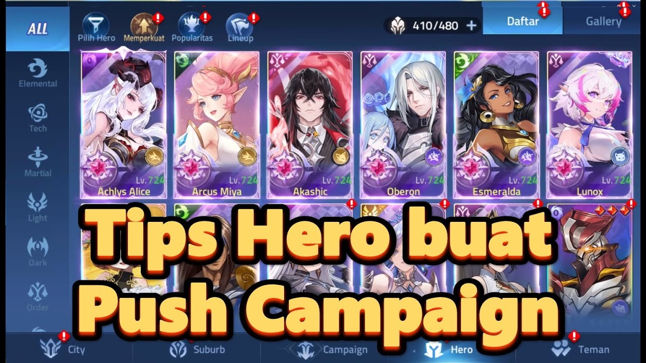 Tips hero push campaign untuk pemula - Mobile legends adventure - YouTube