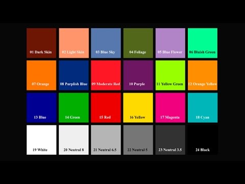 16 Color Chart