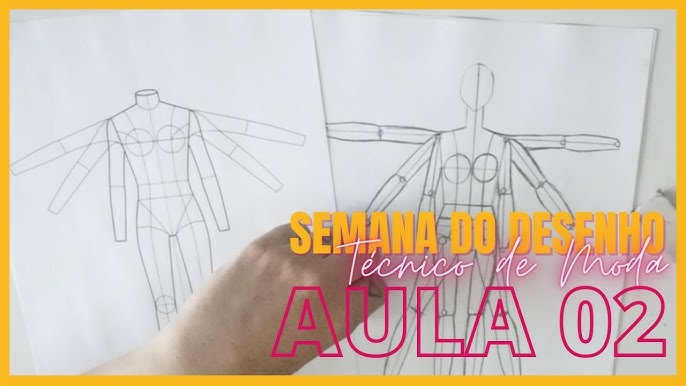 AULA 01 l Desenho técnico de moda l Desenho de moda passo a passo