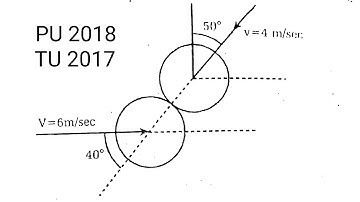 Dynamics | Find final velocity | oblique impact | Applied mechanics 2 | Numerical problem 45
