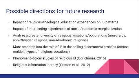 Information Seeking Behavior in Religious Vocations