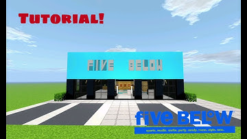 Minecraft Tutorial: How To Make A Five Below Supermarket "2022 City Tutorial"