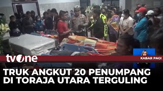 Laka Maut! Truk Angkut 20 Orang Ikuti Upacara Rambu Solok Terguling, 6 Tewas | Kabar Pagi tvOne