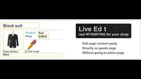 LiveEdit - Real WYSIWYG for your shop