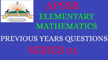 Apssb Elementary mathematics||Mts/constable||previous years questions